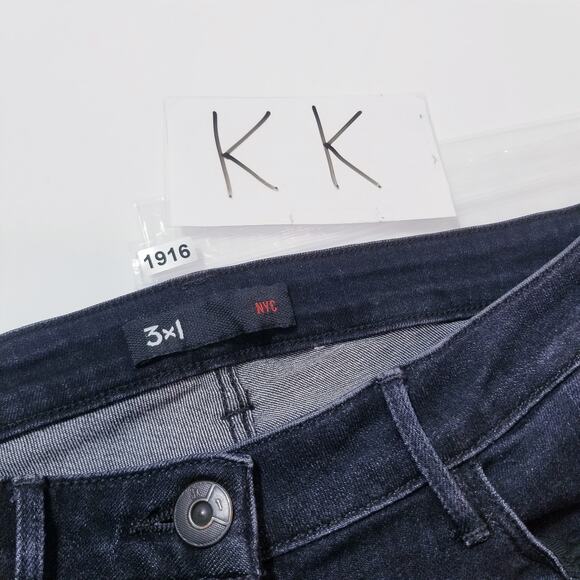 3x1 NYC Jeans Midway Eyelet Black Denim Flared Leg - Picture 13 of 13